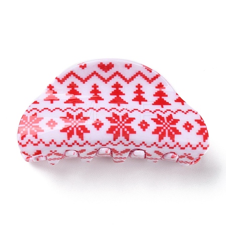Christmas Theme PVC Claw Hair Clips LS-PHAR-C001-01A-1