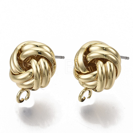 Iron Stud Earring Findings X-IFIN-T014-10G-NR-1