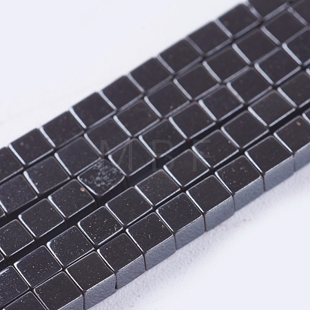 Electroplate Non-magnetic Synthetic Hematite Beads Strands G-J170A-2x2mm-03-1