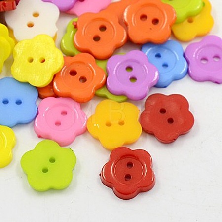 Acrylic Sewing Buttons for Costume Design X-BUTT-E074-C-M-1