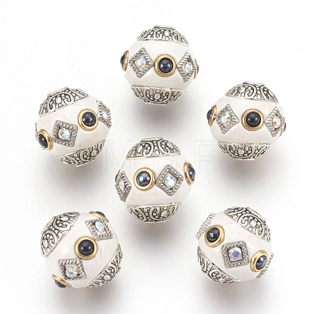 Polymer Clay Beads CLAY-F003-G03-1