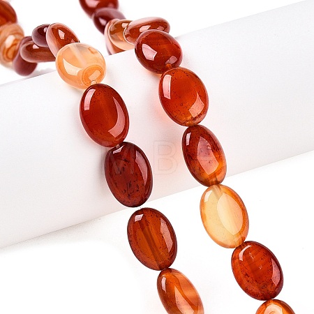 Natural Red Agate Beads Strands G-M206-45-1