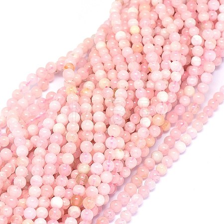 Natural Morganite Beads Strands G-F602-12-4mm-1