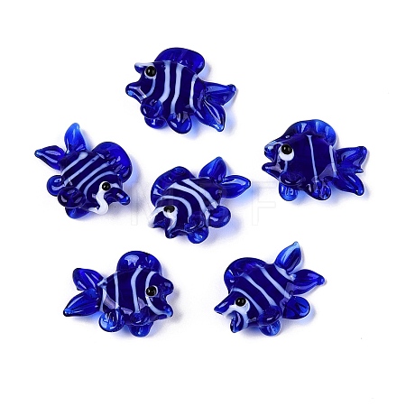 Handmade Lampwork Beads Strands LAMP-N024-35B-1