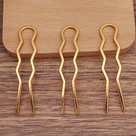 Alloy Hair Forks Findings OHAR-PW0001-109G-1