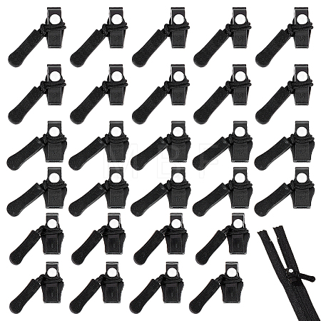 10 Sets Plastic & Nylon & Alloy Universal Zipper Repair Kit FIND-HY0005-33-1