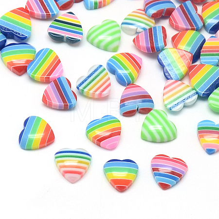 Resin Striped Cabochons X-CRES-S615-1