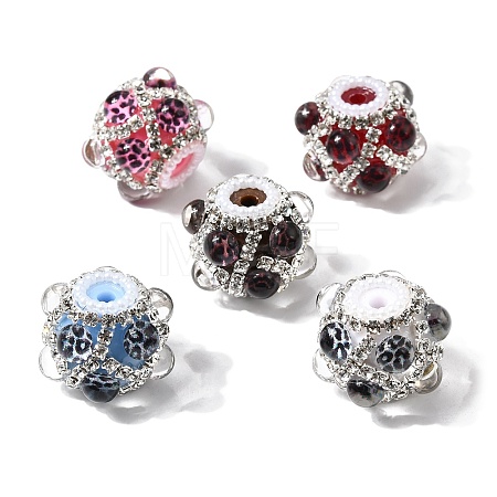 Acrylic Rhinetsone Beads MACR-K002-01-1