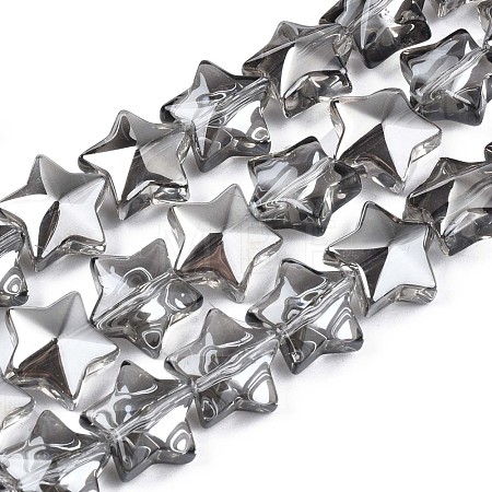 Electroplate Glass Beads Strand X-EGLA-S188-18-A01-1