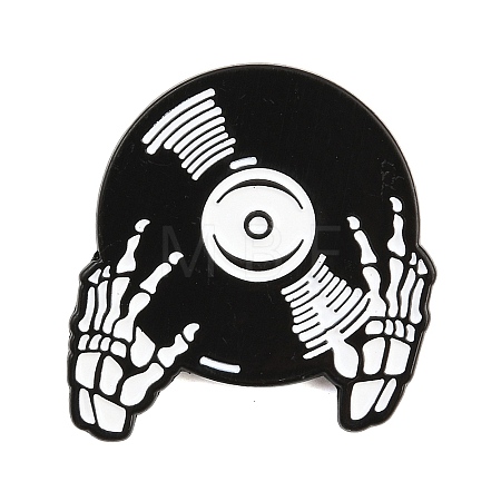 Skeleton DJ Enamel Brooches JEWB-I062-01EB-02-1