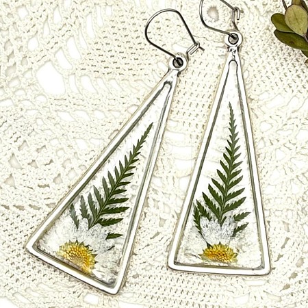Print Alloy & Epoxy Leverback Earrings FS-WG26850-01-1