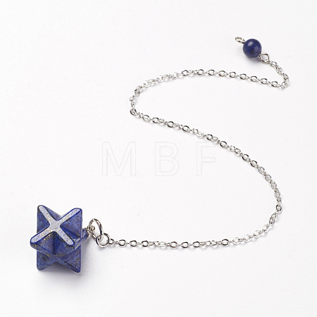 Chakra Natural Lapis Lazuli Dowsing Pendulums X-G-F516-01E-1