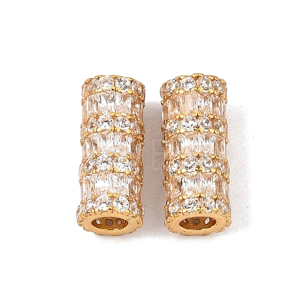 925 Sterling Silver Micro Pave Clear Cubic Zirconia Beads SE-CBAF1B2-16A-G-1