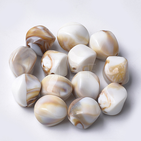 Acrylic Beads OACR-T007-08H-1