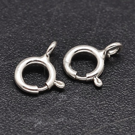 925 Sterling Silver Spring Ring Clasps STER-F014-06H-1