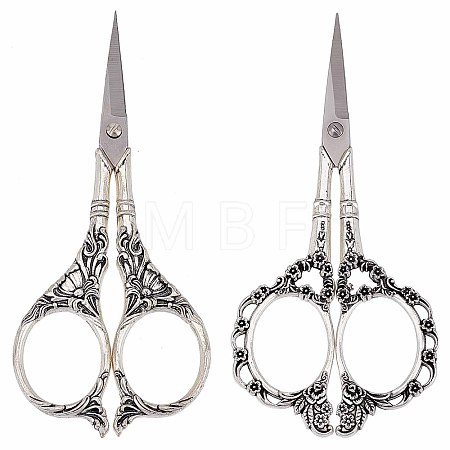 2Pcs 2 Style Stainless Steel Scissors TOOL-SC0001-31-1