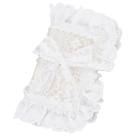 Polyester Lace Book Covers OFST-WH0002-59D-1