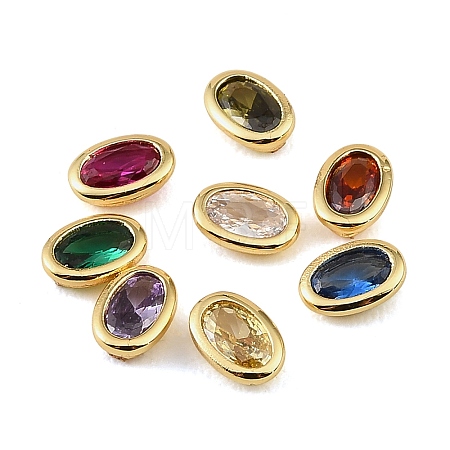 Brass Pave Cubic Zirconia Cabochons CU-CBA30E8-04G-1