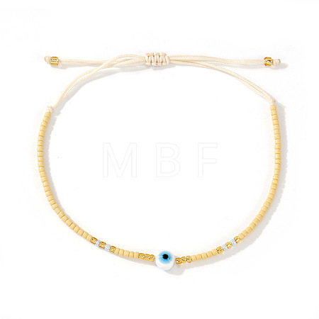 Glass Seed Beaded Braided Bracelets WV7941-4-1