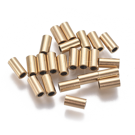 Ion Plating(IP) 304 Stainless Steel Tube Beads STAS-F224-01G-B-1