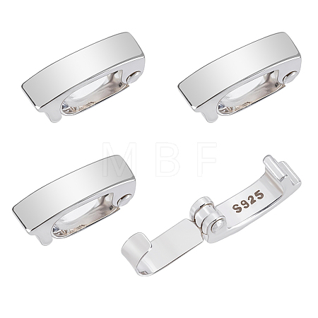 2Pcs 925 Sterling Silver Twister Clasps STER-PH0005-21-1
