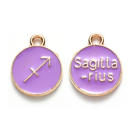 Alloy Enamel Pendants X-ENAM-S124-01A-01F-1