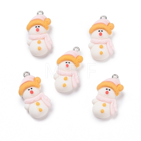 Opaque Resin Pendants RESI-G028-01P-1