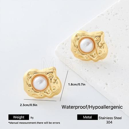 304 Stainless Steel Stud Earrings for Women PM4450-5-1