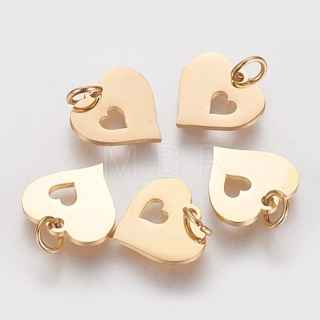 304 Stainless Steel Pendants STAS-Q201-T457G-1