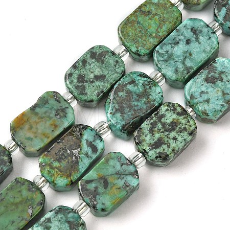 Natural African Turquoise(Jasper) Beads Strands G-C098-A04-01-1