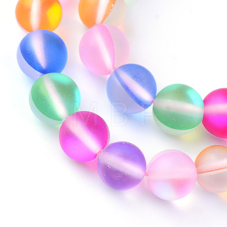 Synthetic Moonstone Beads Strands X-G-R375-6mm-A08-1