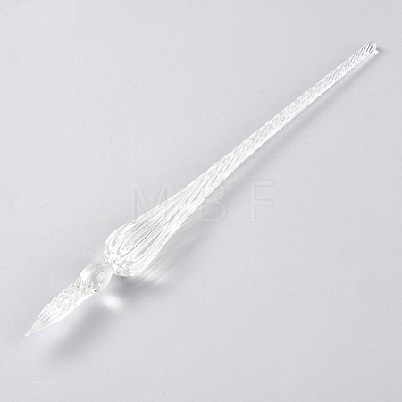 Handmade Glass Dip Pen AJEW-WH0121-43I-1