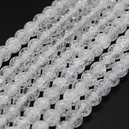 Natural Crackle Quartz Beads Strands G-K285-02-6mm-1