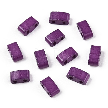 2-Hole Baking Paint Glass Seed Beads SEED-S023-17B-32-1