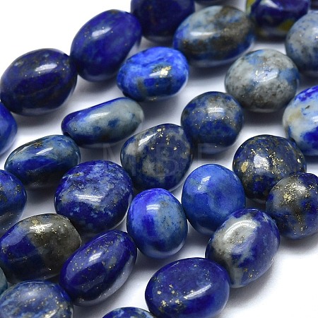 Natural Lapis Lazuli Beads Strands G-O186-B-17-1