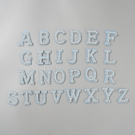 26Pcs Letter A~Z Hotfix Rhinestone DIY-TAC0020-99A-01-1