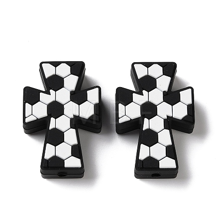 Sports Theme Silicone Beads SL-D001-02C-1