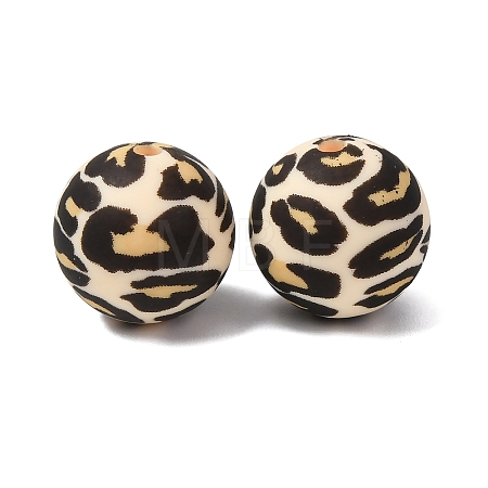 Food Grade Eco-Friendly Printed Silicone Beads SIL-A013-01A-10-1