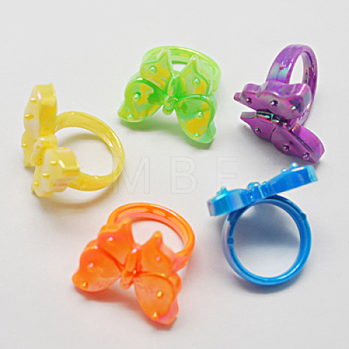 Acrylic Rings for Kids RJEW-S618-7-1