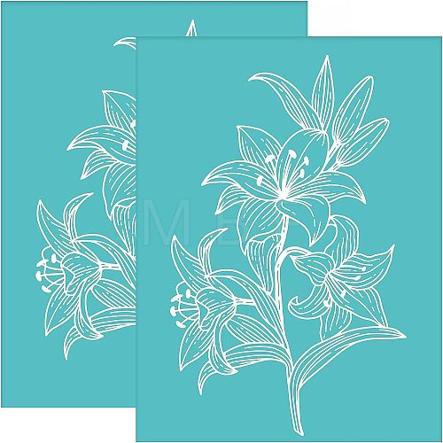 Self-Adhesive Silk Screen Printing Stencil DIY-WH0338-052-1