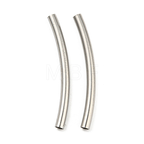 Non-Tarnish 304 Stainless Steel Tube Beads STAS-B047-27G-P-1