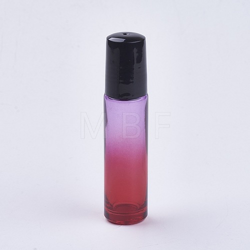 10ml Glass Gradient Color Essential Oil Empty Roller Ball Bottles X-MRMJ-WH0011-B04-10ml-1