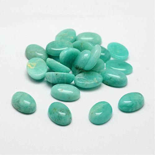 Oval Natural Amazonite Cabochons G-O147-02C-1