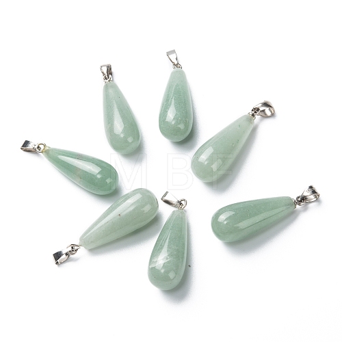 Natural Green Aventurine Pendants G-F707-10-1