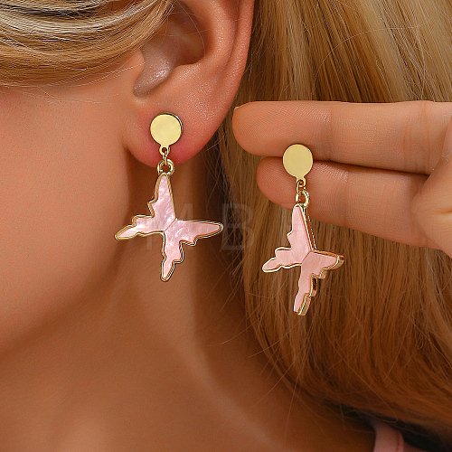 Elegant Butterfly Stud Earrings KJ6168-1