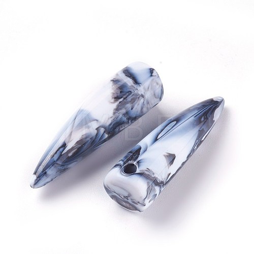 Acrylic Imitation Gemstone Beads MACR-E025-06D-1