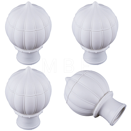Plastic Curtain Rod Heads FIND-WH0021-32B-1