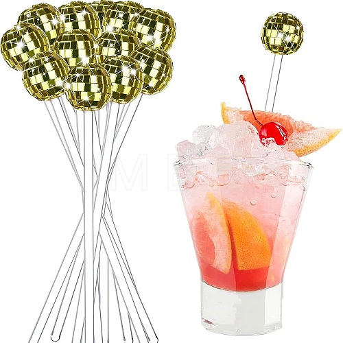 Disco Ball Plastic Cocktail Stirrers PW-WGEE6B6-06-1