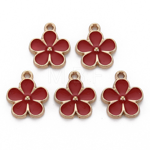 Alloy Enamel Pendants ENAM-N055-033E-NR-1