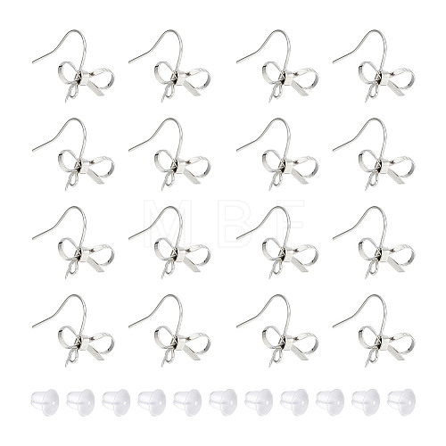 GOMAKERER 24Pcs Brass Earring Hooks KK-GO0001-46-1